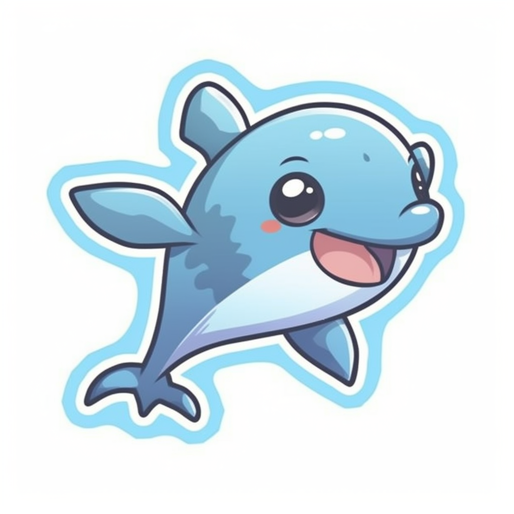 funny dolphin cliparts