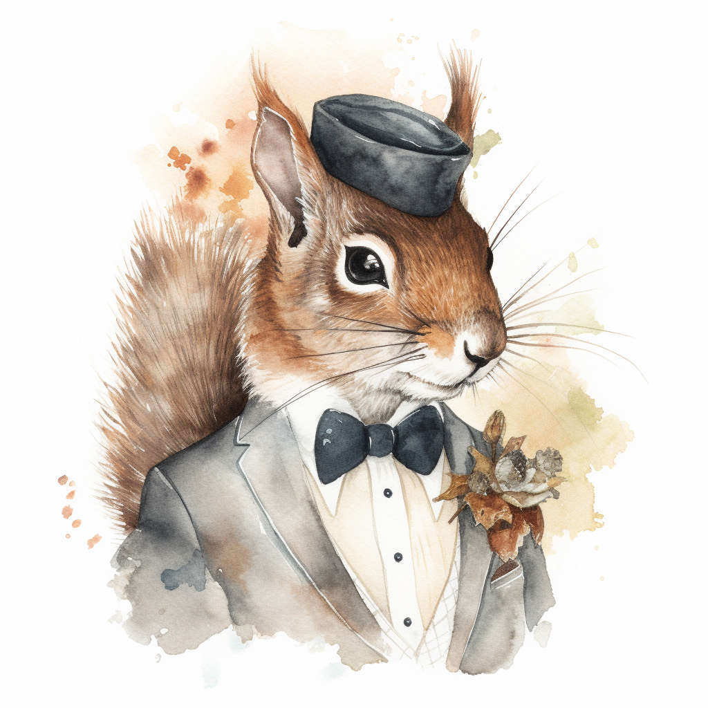 gray squirrel cliparts
