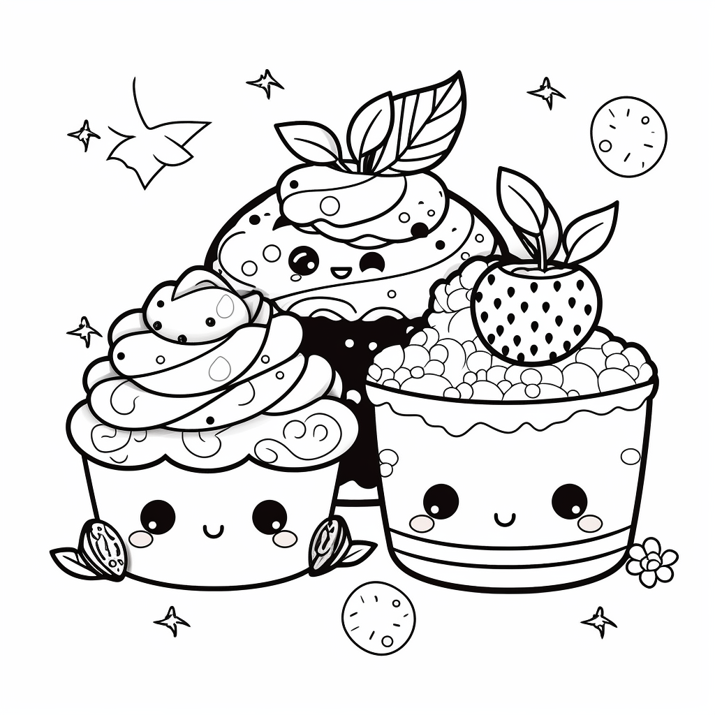 dessert cliparts black