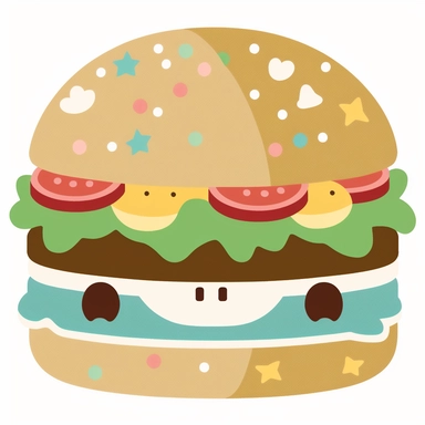 Hello MidJourneyBot, could you create a burger clipart for me with classic toppings such as lettuce, tomato, onion, and cheese, along with options for condiments like ketchup, mustard, and mayonnaise, all presented on a sesame seed bun? Please make sure the clipart has a transparent background and measures 2000x2000 pixels. Also, kindly remove any text from the image. Thank you in advance!
