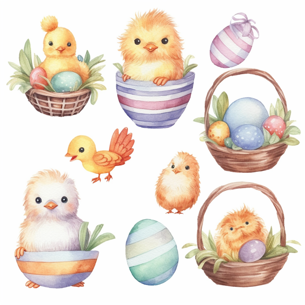 easter basket clipart