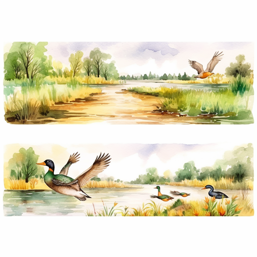 hunting scene cliparts