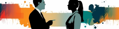professional, clipart, business, two people talking to each other