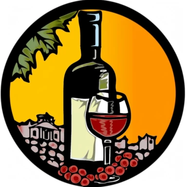 Infrared simple clipart business logo of a [bottle of wine] for a [winery]