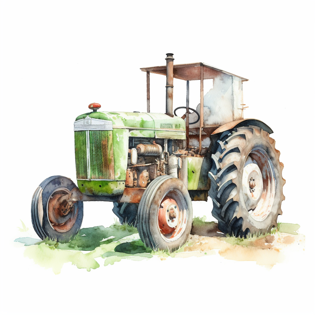 farm tractor clipart