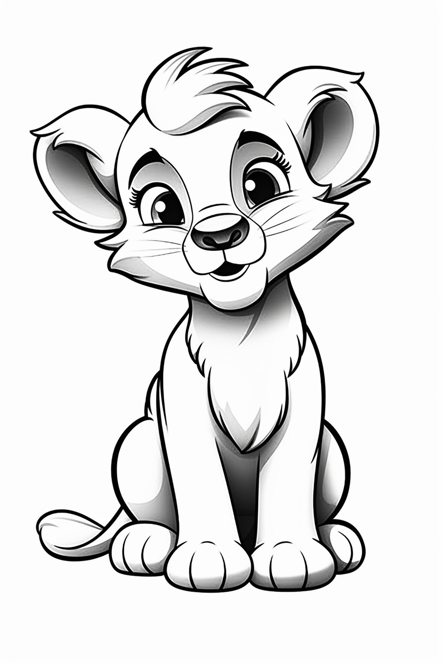 baby lion cliparts