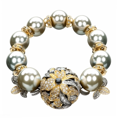 generate a clipart depicting perfect gemstone bracelet with intricate details and a lustrous surface. slender and lightweight small gemstone swarovski charms top view for product sales sophisticated urethane elasticity truly timeless elegance premium luxury AAA+ opal adularescence incorporating precious gemstone gold druzy treasure delightful expensive big very clearly baroque pearl luster organic forms gold plated fresh water pearls ornate seamless pattern photo realistic honestly reality aesth