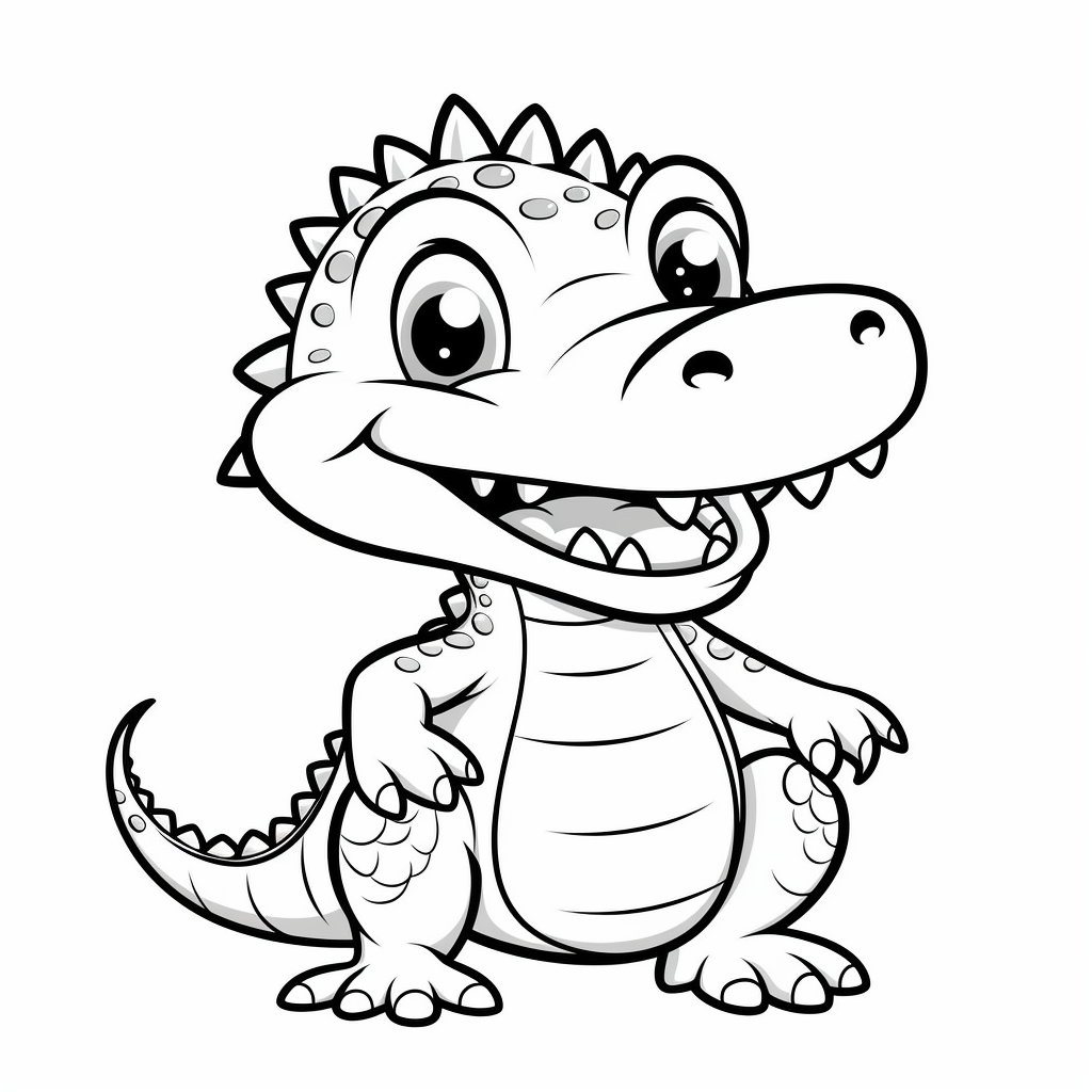 prehistoric crocodile coloring pages | prehistoric crocodile coloring ...