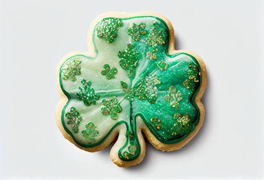 sugar cookie shamrock shape with shiny green glazing - st Patrick dessert food - transparent background png food illustration - Irish folklore design clipart , .highly detailed, + cinematic shot + photo taken by sony + incredibly detailed, sharpen details + highly realistic + professional photography lighting + lightroom + behance photography unsplash