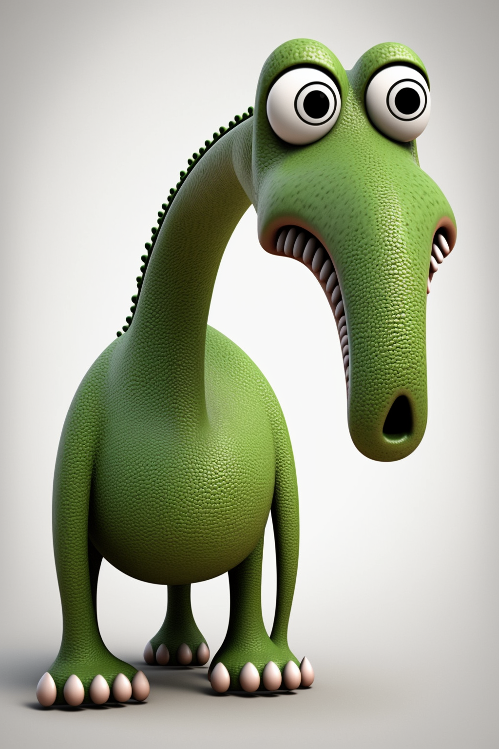 no text, 3d whole body clipart of a diplodocus dino, cartoon network ...