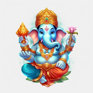 indian, god clipart, ganesha clipart,paper art, blank background