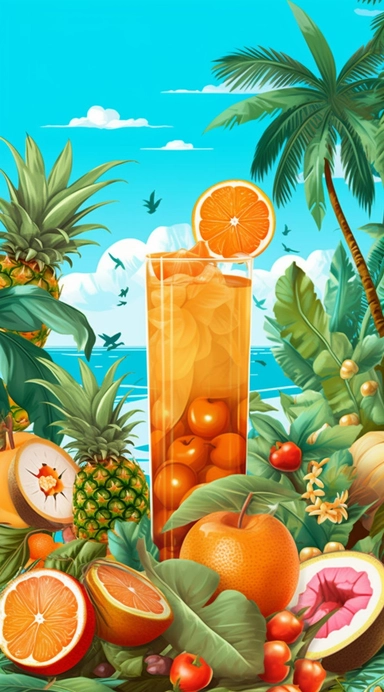 florida summer inspired clipart