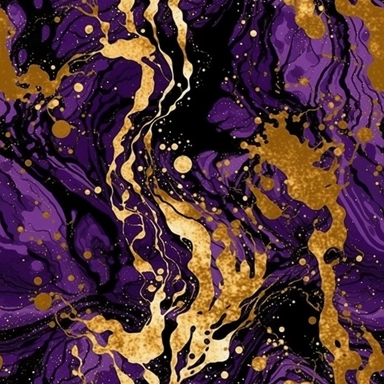 lilas and black psychedelic pattern for t-shirt, clipart. gold paint pour