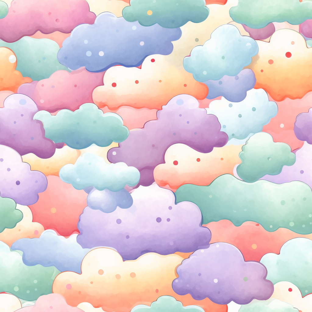 flat clouds cliparts