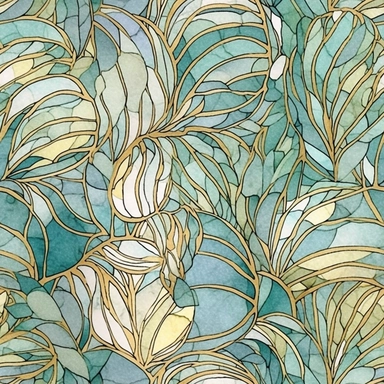 aqua clipart, Watercolor paper, pale colors, gold striated, mermaid , romantic , pre-raphaelite, abstract