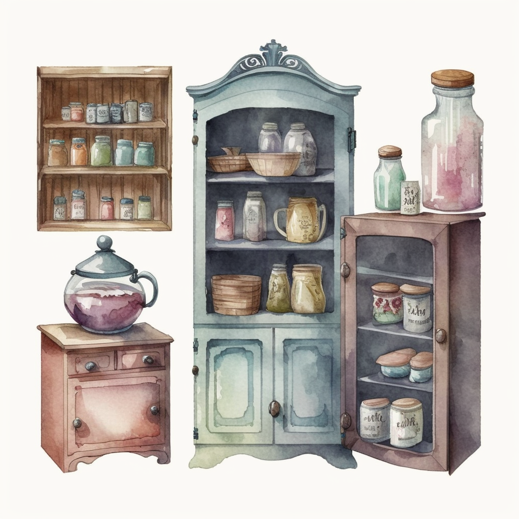 kitchen cabinet cliparts