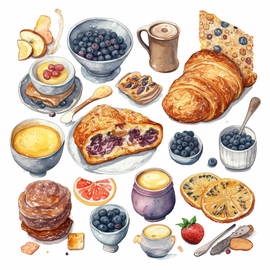 breakfast food cliparts