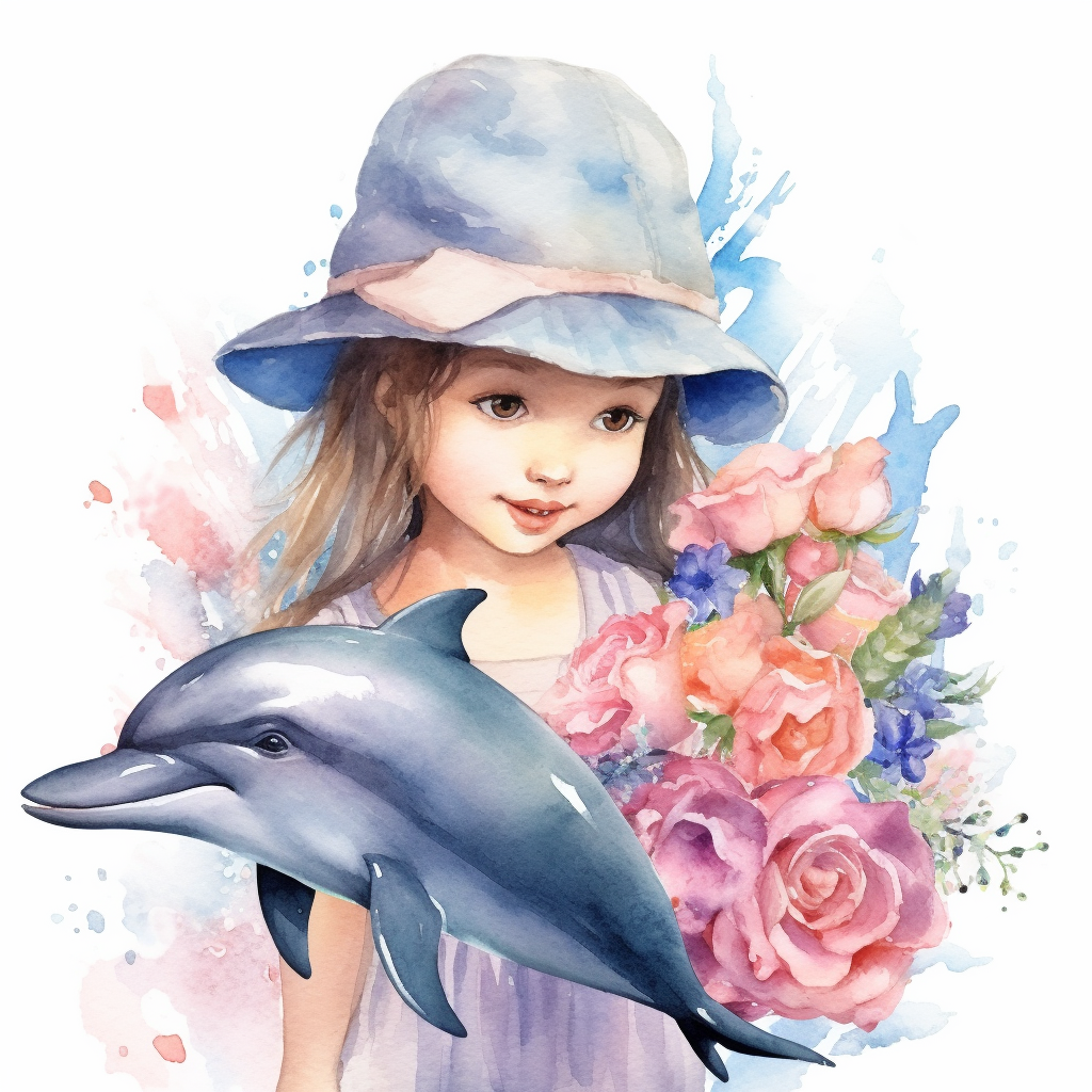 dolphin swimming cliparts