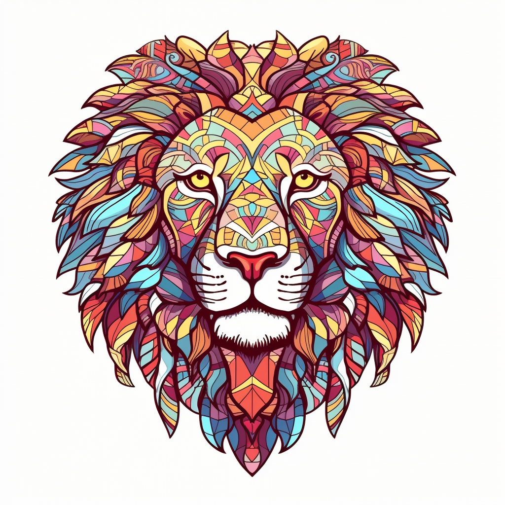 lion drawing cliparts