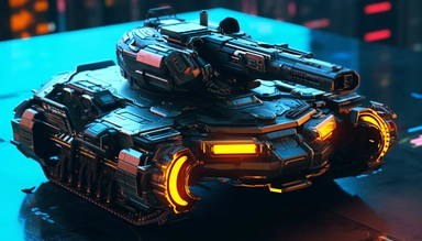cyberpunk 2077 hover tank with turrets clipart. Cinematic, Ultra-Wide Angle, Depth of Field, hyper-detailed, Unreal Engine, Cinematic, Photoshoot, Shot on 25mm lens, Depth of Field, DOF, Tilt Blur. Shutter Speed 1/1000, F/22, White Balance, 32k, Super-Resolution, Megapixel, Pro Photo RGB, VR, Lonely, Good, Massive, Half rear Lighting, Backlight Natural Lighting, Incandescent, Optical Fiber, Moody Lighting, Cinematic Lighting, Studio Lighting, Soft Lighting, Volumetric, Beautiful Lighting, Accent