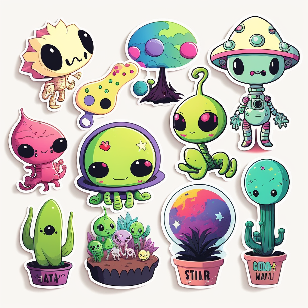 cute alien cliparts