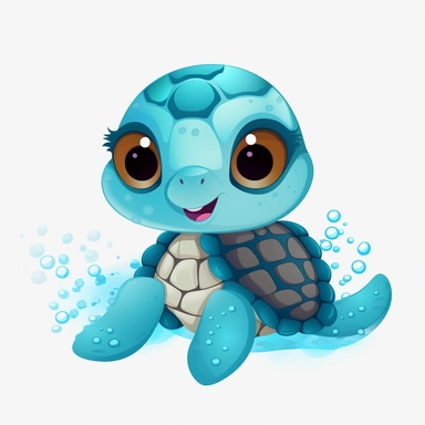 cartoon, super cute, baby sea turtles clipart transparent background