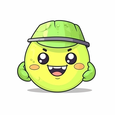 happy cute Lime Kiln Attendant face, cartoon, clipart, mascot, isolated on white background