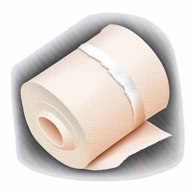bandage roll icon clipart transparent background bright white bandage rolled down