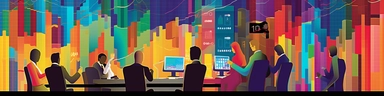stock market clip art, colorful, money, flat