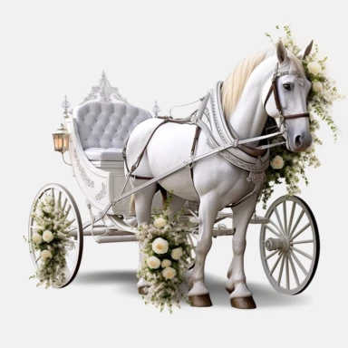 beautiful realistic white wedding horse and cart with four perfect legs and hooves wedding realistic elegant horse and cart,clip art graphics , PNG image,transparent background ,ultra highly detailed, 18k, sharp focus, bright photo with vibrant colours, digitally enhanced,photographic, enhanced graphics, png format, straight, sharp focus, bright lighting, intricate detailed png image ,high definition,300dpi,graphic clipart,computer graphics