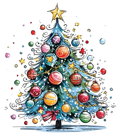 a christmas clip art free download 4 royalty free clipart, in the style of eye-catching, glorious, gond art