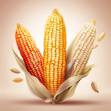 corn clipart vector, in the style of song dynasty, light orange and light brown, unreal engine 5, hyperrealistic precision, high quality, shang dynasty, ready-made