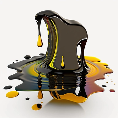oil spill, clipart, white background