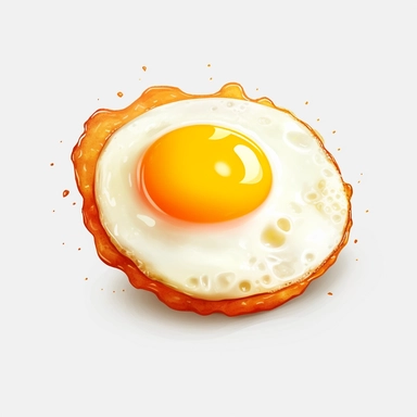 Fried egg, clipart