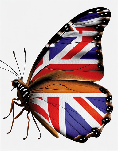 Britain's beloved butterfly clipart