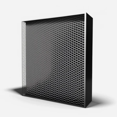 simple clipart of a carbon filter mesh