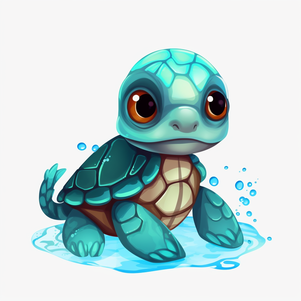 cartoon, super cute, baby sea turtles clipart transparent background ...