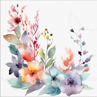 page dividers, clipart, watercolour, white background, white 8k