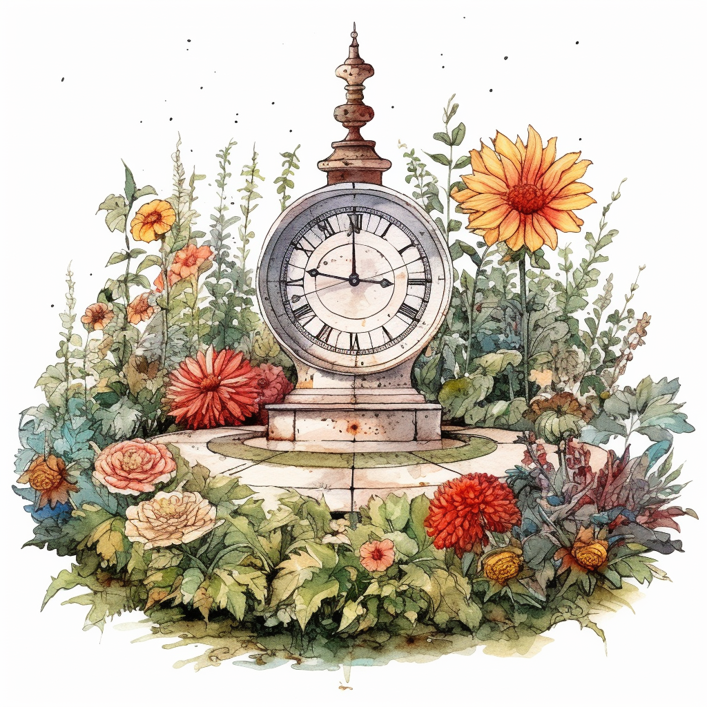 antique garden cliparts