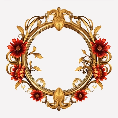 Stunning clipart digital svg of gold Art Nouveau frame , bookplate vintage retro frame PNG and vector clip art