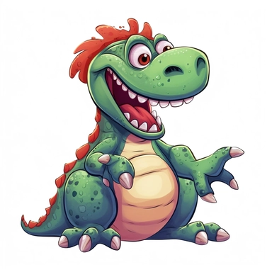 dinosaur clipart, cartoon style, no background