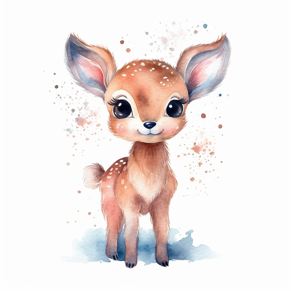 cute reindeer clipart