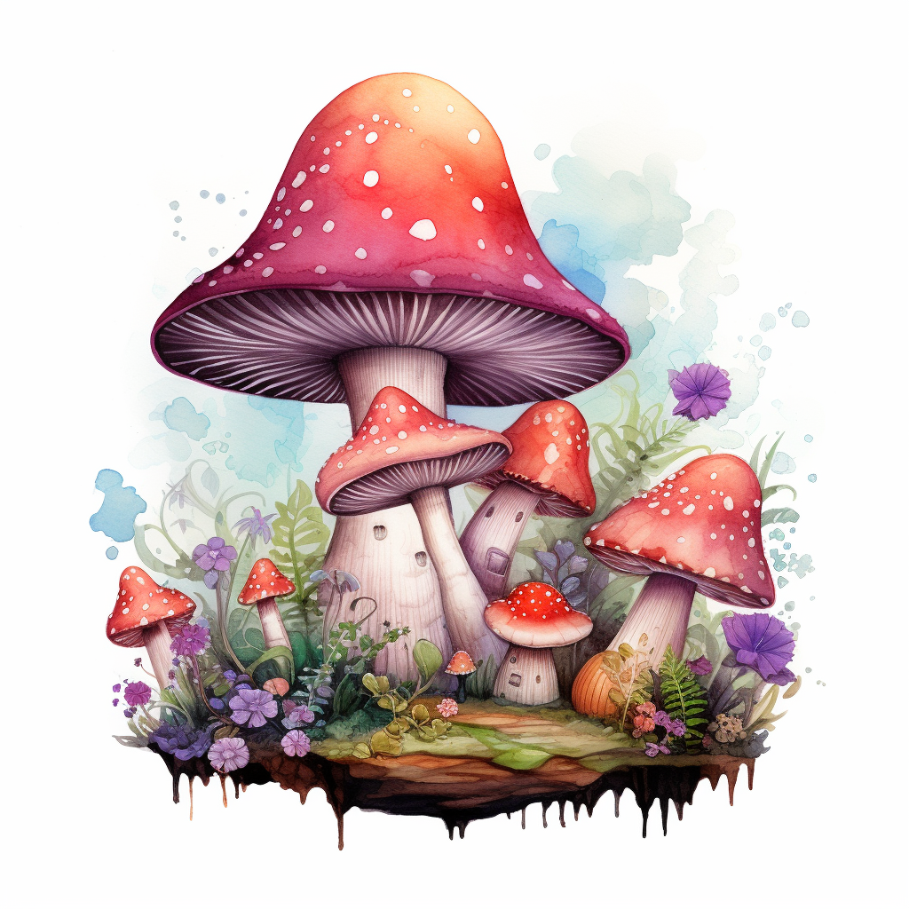 mushrooms clipart