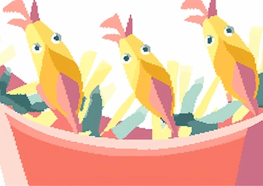 fishes clipart image baffido com, in the style of distorted perspectives, exaggerated forms, light yellow and light magenta, birds-eye-view, hanging scroll, close up, rectangular fields, blink-and-you-miss-it detail