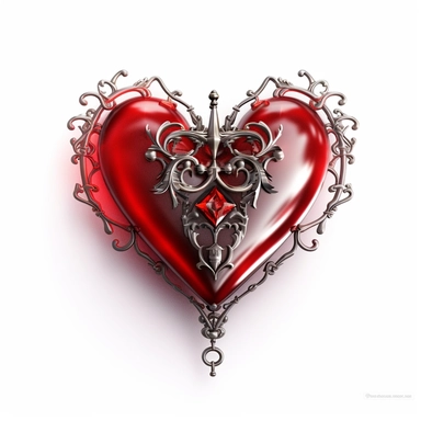 fantasy hearts clip art white background 8k