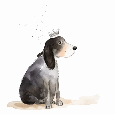 regal, clipart, beautiful watercolor ink wash coloring, thick pencil lines, Jon klassen, Adrian tomine, popular on etsy, watercolor illustrations clipart, watercolor illlustrations for kids and children, book illustrations, plain white background