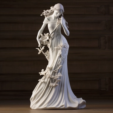 Seraphina Everwood is an enigmatic and ethereal figure, exuding an aura of mystery and elegance. She possesses a timeless beauty that captivates all those who encounter her. Seraphina stands at an average height, with a slender and graceful frame that hints at her fluid movements. Her porcelain complexion seems to glow softly, lending an otherworldly quality to her appearance. Her long, flowing hair cascades down in lustrous waves of vibrant, iridescent hues that shift from deep midnight blue to
