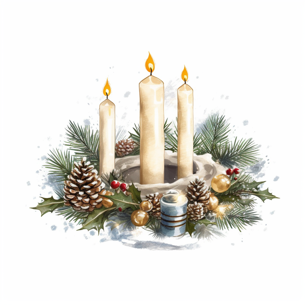 advent wreath clipart