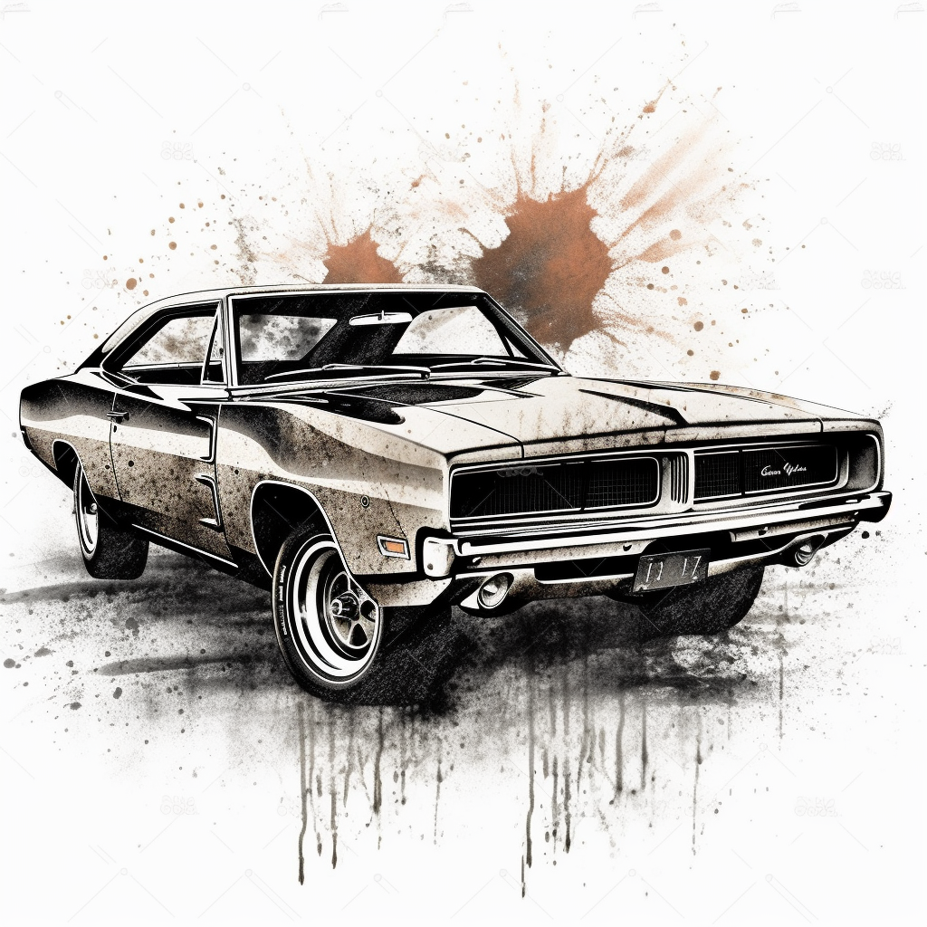 muscle car clipart