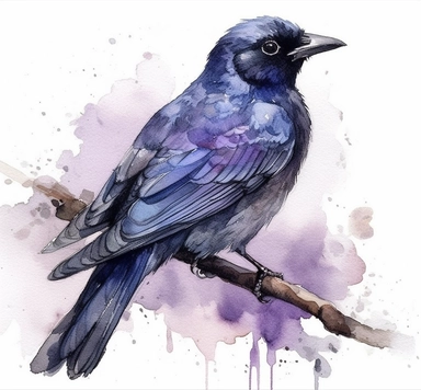 DESIGN A MAGNIFICENT AND EXQUISITE BREATHTAKING ONE-OF-A-KIND HIGH QUALITY HIGHLY DETAILED MASTERPIECE WATERCOLOR CLIPART ILLUSTRATION OF person love, bluebirds dhgatecom, in the style of purple and gray, naturalistic renderings, light purple and dark beige, romanticized country life, spray painted realism, animal motifs, light purple, LAVENDER, WHITE BACKGROUND